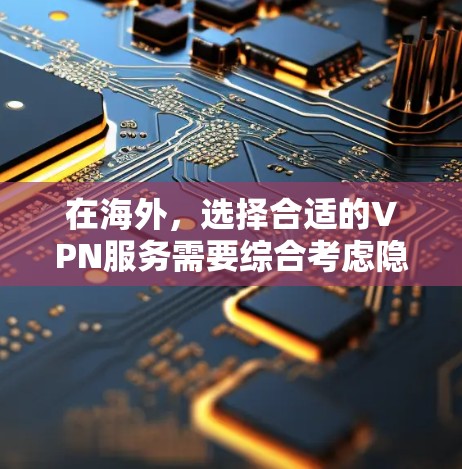 在海外，选择合适的VPN服务需要综合考虑隐私保护、安全性和数据保护性。以下是一些综合性的建议，帮助您找到适合的 VPN 服务