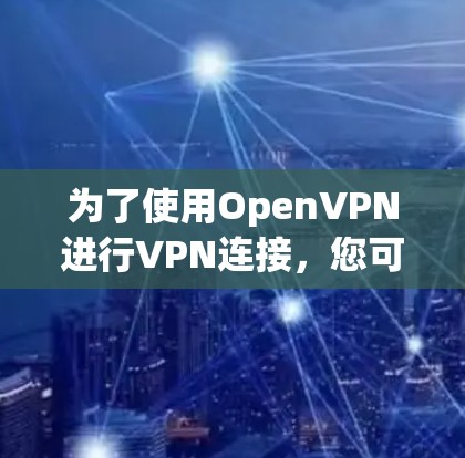 为了使用OpenVPN进行VPN连接，您可以按照以下步骤进行