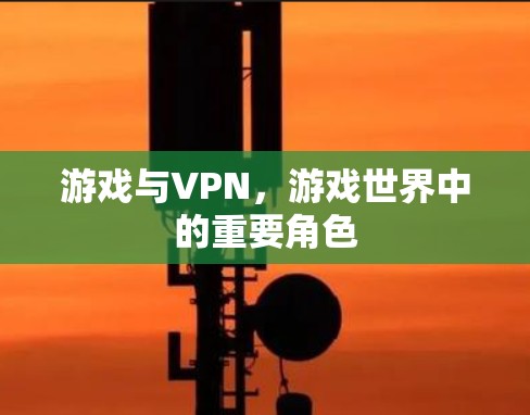 游戏与VPN,游戏世界中的重要角色 游戏与VPN,游戏世界中的重要角色