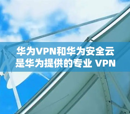 华为VPN和华为安全云是华为提供的专业 VPN 解决方案，适合不同用户群体。以下是根据您需求的综合建议