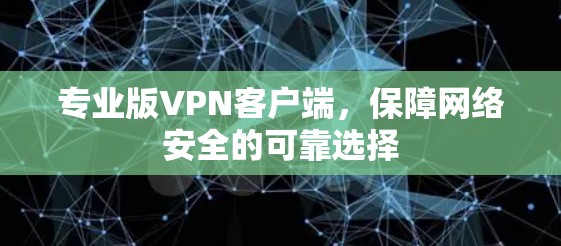 专业版VPN客户端,保障网络安全的可靠选择 专业版VPN客户端,保障网络安全的可靠选择