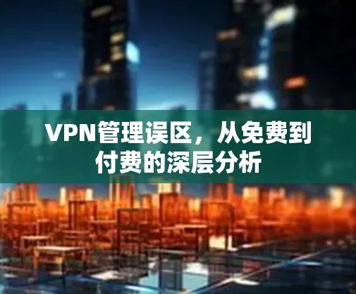 VPN管理误区，从免费到付费的深层分析