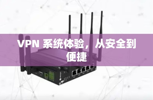VPN 系统体验,从安全到便捷 VPN 系统体验,从安全到便捷