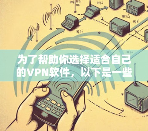 为了帮助你选择适合自己的VPN软件，以下是一些综合考虑的因素和推荐