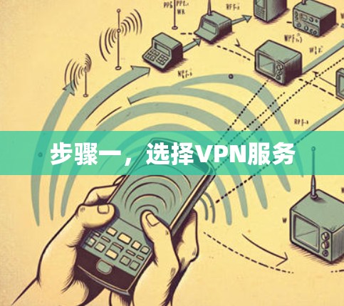 步骤一，选择VPN服务