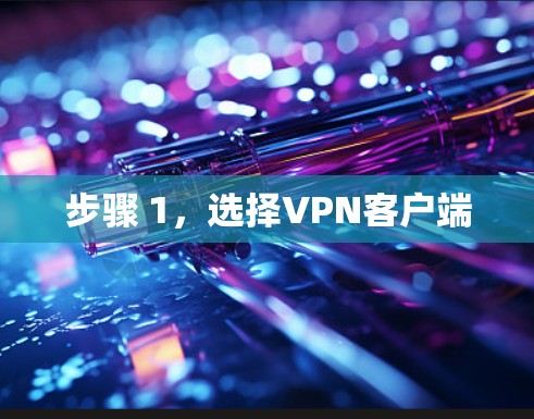 步骤 1，选择VPN客户端